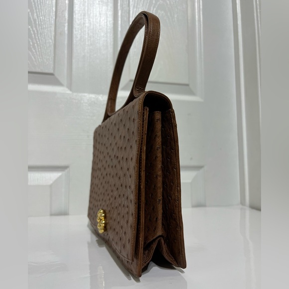 Vintage Majestic Ostrich Leather Kelly Bag - Picture 7 of 14